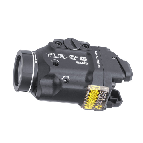Streamlight - Taktische LED-Taschenlampe für Pistolen TLR-8 G SUB Multi-Fuel - G43X/G48 - 500 lm - Schwarz - L-69431