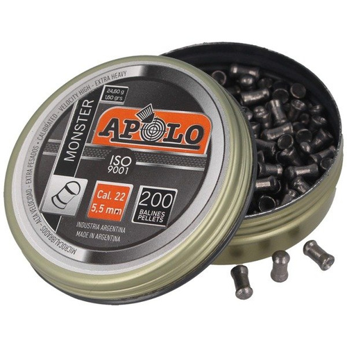 Apolo - Luftgewehrkugeln Monster Extra Heavy - .22 / 5.5mm - 200 Stück - E19931