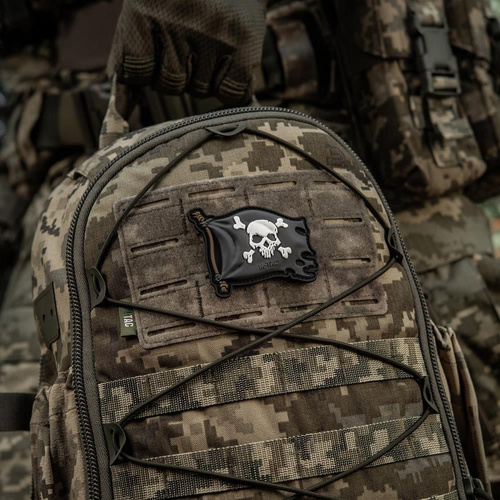 M-Tac - Jolly Roger Aufnäher - PVC - Schwarz - 51116802