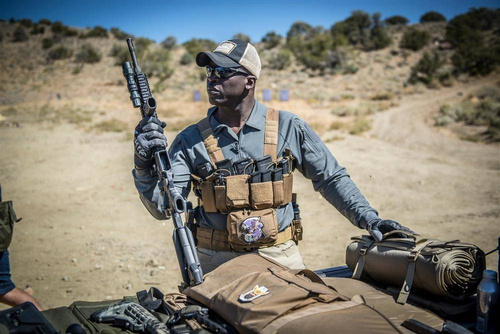 Helikon - Panel mit AR / AK Competition Carbine Wings Set® Magazintasche - Schwarz / Shadow Grey - AC-CWS-CD-3501A