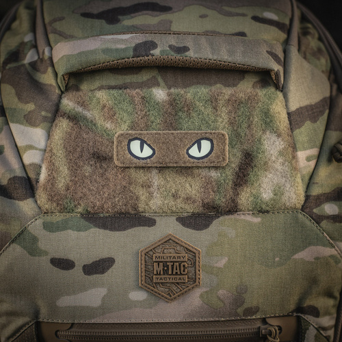 M-Tac - Katzenaugen Aufnäher Typ 2 - Laserschnitt - Schwarz / Fluo - 51350002