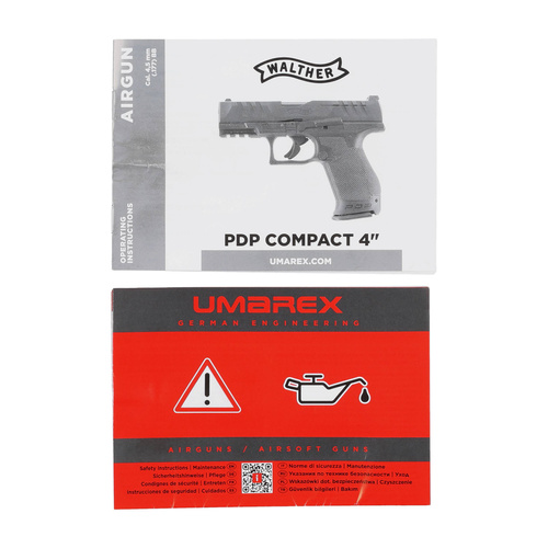Umarex - Luftpistole Walther PDP Compact 4" 4,5 mm CO2 - BB - Schwarz - 5.8433