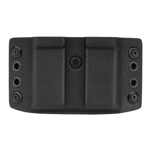 DOUBLETAP GEAR - OWB Kydex Doppelmagazinhalter für P-07/09/10, M&P9, SFP9, P320 - Schwarz