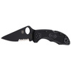 Spyderco - Delica® 4 FRN Schwarz / Schwarz Klinge Messer - C11PSBBK