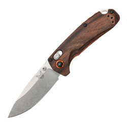 Benchmade - HUNT North Fork Folding Jagdmesser - Drop Point - Axis Lock - Holz - 15032