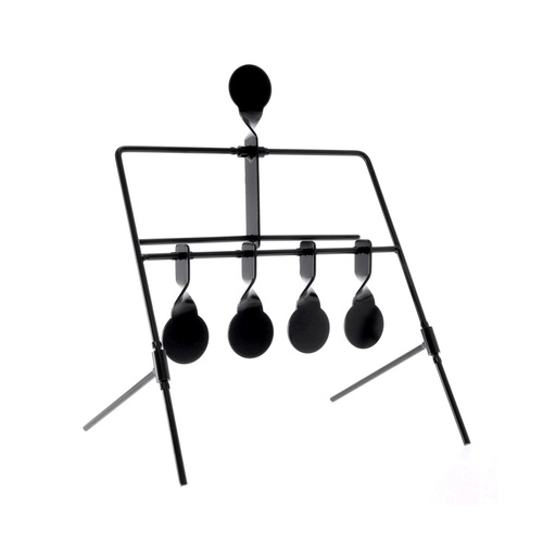 RazorGun - Zielscheibe Wind Spinner - 4 Zielscheiben - Reset - Metall - Schwarz - 105515