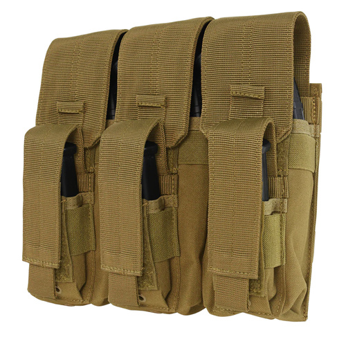 Condor - MOLLE AK-Magazinetasche Kangaroo - Verdreifachen - Coyote Brown - MA72-498
