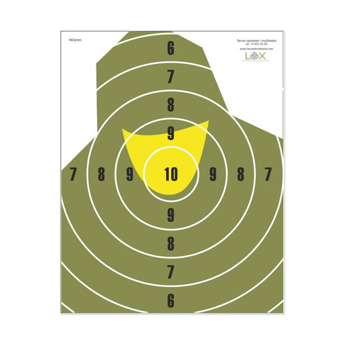 Schießscheibe NT 23P Mini Soldier Büste - 195 x 250 mm - 10 Stück - T07012MINI