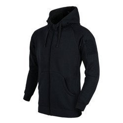 Helikon - Urban Tactical Hoodie® Lite Kapuzenpullover - FullZip - Schwarz - BL-ULF-CB-01