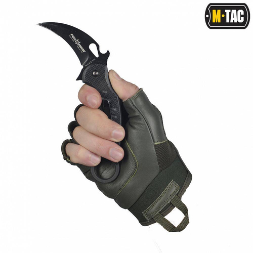 M-Tac - Assault Tactical Mk.4 Fingerlose Handschuhe - Olivgrün - 90214001