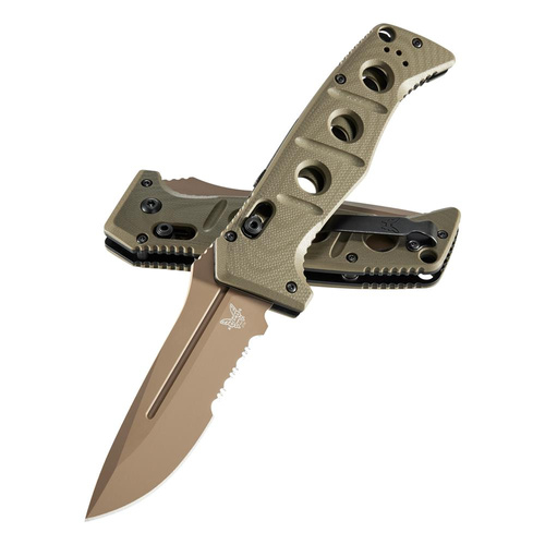 Benchmade - Klappmesser Militär Auto Adamas - CPM CruWear - Olive Drab - 2750SFE-2