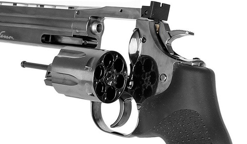 ASG - Dan Wesson 715 6'' Revolver Replik - Stahlgrau - 18191