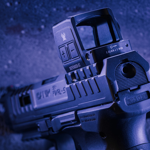 Vortex Optik - Rotes Zielvisier Defender ST Solar - 3 MOA - Schwarz - DFST-MRD3-E