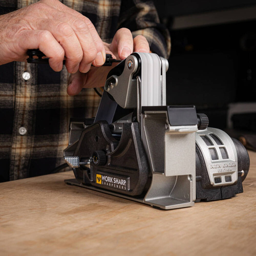 Work Sharp - Schärfgerät Electric Ken Onion Edition Elite Mk2 + Aufsatz Schleifen Mk2 - Schwarz - WSKTS-KO2-ELT