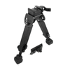 UTG - Zweibeinspringer Rubber Armoured Full Metal mit Picatinny Mount QD - 6.0"- 8.5" - Schwarz - TL-BP20Q-A