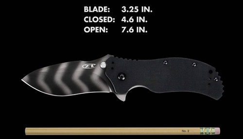 Zero Tolerance - Klappmesser ZT 0350TS - CPM-S30V - Tiger Stripe/Schwarz - 0350TS