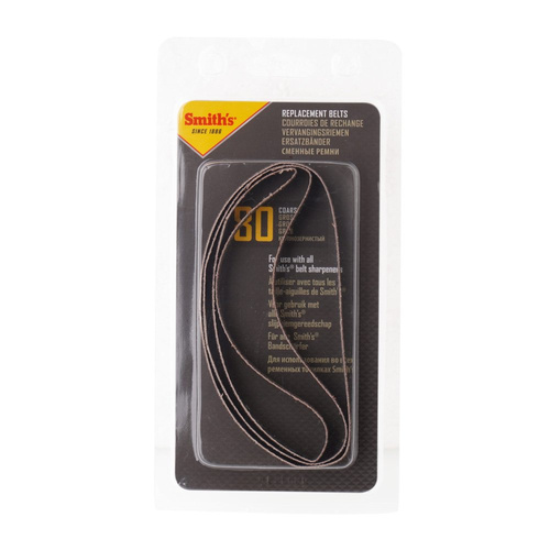 Smith's - Riemen für Messerschärfer - 80 Grit - 3 Stück - 51050