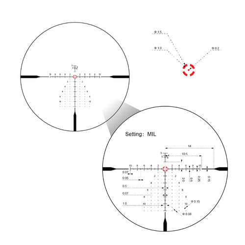 Vector Optics - Continental Zielfernrohr x10 1-10x28 - FFP - VET-RAR 2 - Schwarz - SCFF-62