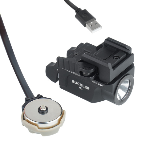 Armytek - Taktische Waffe Flashlight Buckler M1 - Picatinny QD - Weißes Licht - F09301C