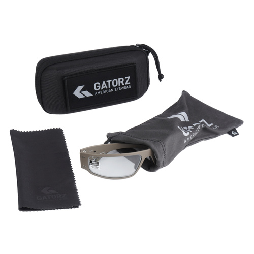 Gatorz - Ballistic Photochromic Brille Magnum - ANSI Z87+ - Getönt - Tan - GZ-01-305