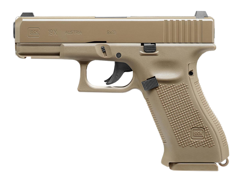 Umarex - Glock 19X Luftpistole - Metallschlitten - 4,5 mm - Coyote - 5.8368