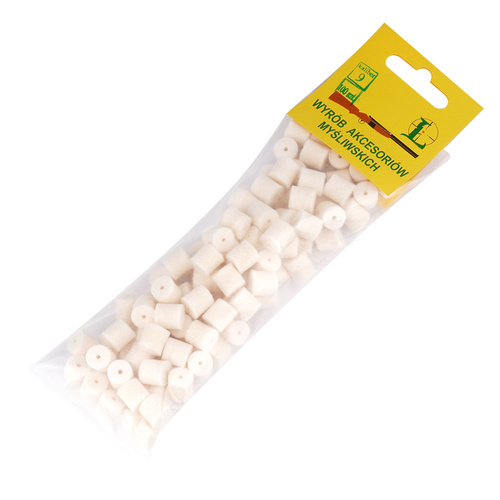 Łuszczek - Filzabstreifer für Gewehr - 9mm - 100 Stück - 4-001 - 9