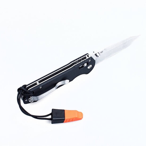 Ganzo - Klappmesser mit Pfeife - 440C - Schwarz - G7452-BK-WS