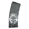 MFT - Polymer Magazin Extreme Duty Punisher Skull für AR-15 / M4 - 5,56 x 45 mm/.223 - 30 Schuss - Schwarz - EXDPM556-BL