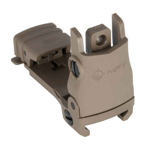 MFT - Back Up Polymer Flip Up Rear Sight - Scorched Dark Earth - BUPSWR-SDE