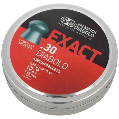 JSB - Diabolo Exact Pellets - .30 / 7,62 mm (2,9 g) - 150 Stück - 546030-150