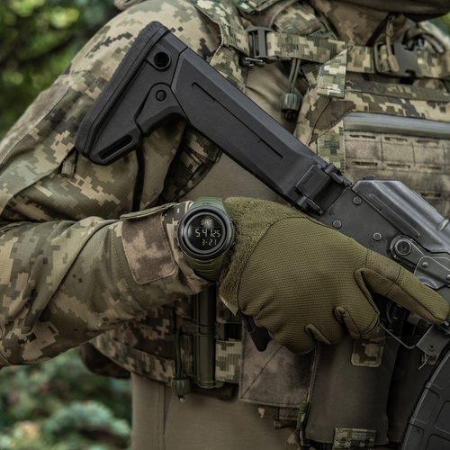 M-Tac - Taktische Uhr 2166 - LED - 5 ATM - Grün - 50008001