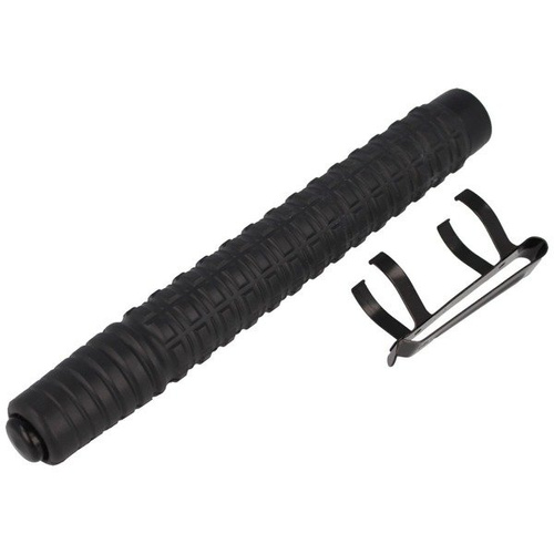 ESP - Gehärteter erweiterbarer Schlagstock mit Clip - 21" - Extra Grip Griff - Schwarz - EXB-21H BLK BC-01