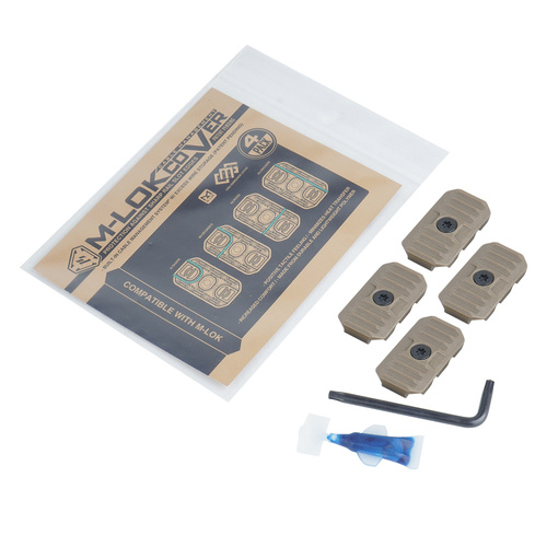 Strike Industries - Schienenabdeckung mit Kabelmanagementsystem - Kurz - 4 Stk - FDE - SI-AR-CM-COVER-S-FDE