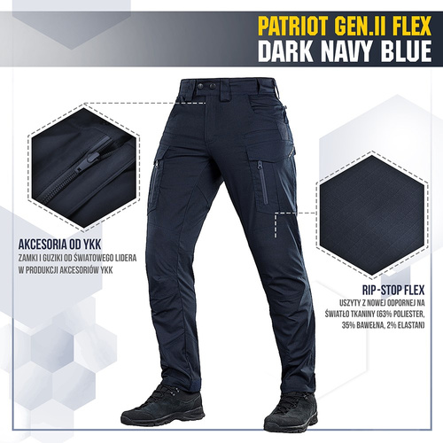 M-Tac - Patriot Gen II Flex taktische Hose - Dark Navy Blue - 20056815