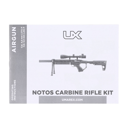 Umarex - Luftgewehr PCP UX Notos Karabiner Set - 4,5 mm - Schwarz - 2.4328