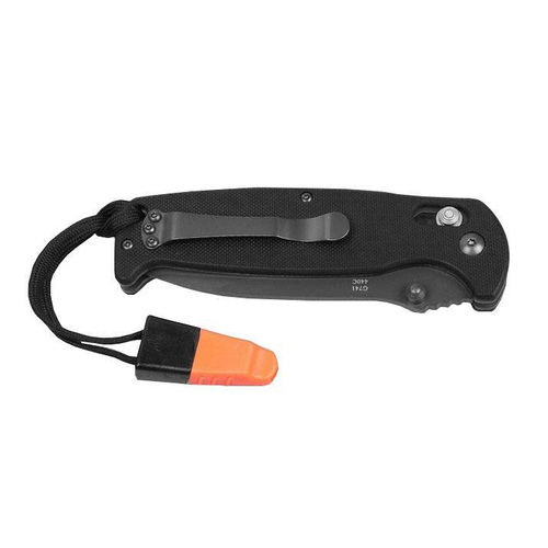 Ganzo - G7413 EDC-Klappmesser mit Pfeife - G-Lock - Schwarz - G7413-BK-WS