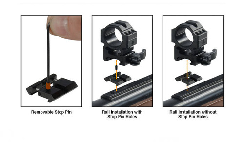 UTG - Schwalbenschwanz / Picatinny-Adapter - 11 mm / 22 mm - 2 Stücke - MNT-DT2PW01