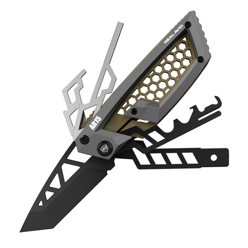 Real Avid - Multitool für AR-Gewehre Gun Tool Edge AR15 - Grau - AVGTE-AR