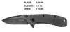 Kershaw - Klappmesser Cryo II - Vollmetall - Schwarz - 1556BW