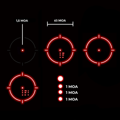 Holosun - Geschlossener Kollimator ARO EVO - Red Dot - Solarpanel - Holosun SPR - Schwarz - ARO-EVO-SPR-RD