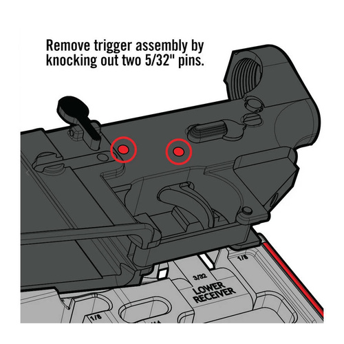Real Avid - Büchsenmacherblock AR-15 Master Bench Block - AVAR15MBB