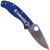 Spyderco - Klappmesser Tenacious FRN Blau -  CPM S35VN Plain Steel - Blau - C122PBL