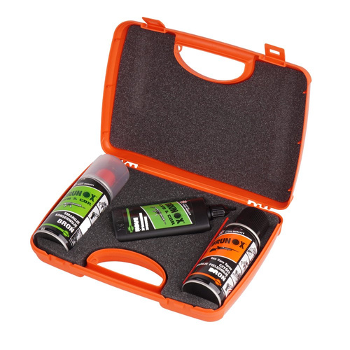 Brunox - Waffenreinigungsset mit Transportkoffer - 2 x Lub&Cor + Gun Care Spray