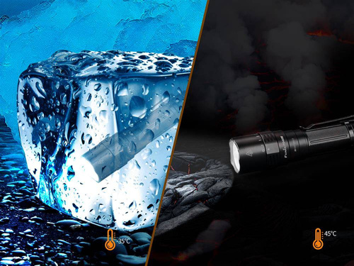 Fenix - LED-Taschenlampe - 3000 Lumen - 5000 mAh - Schwarz - PD40R V2.0