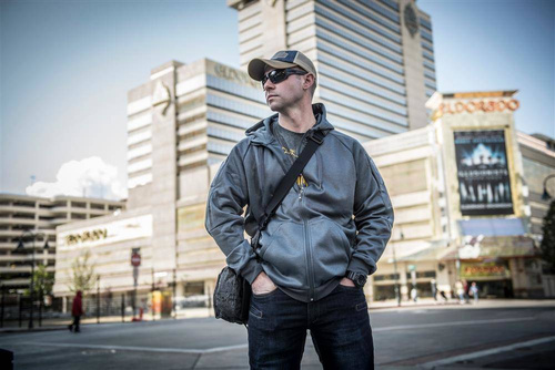 Helikon - Urban Tactical Hoodie® - Fullzip - Poliester - Schwarz - BL-UHF-PO-01