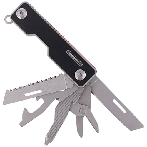 FOX - BlackFox Pocket Boss Multitool - 9 Werkzeuge - Rot - BF-205 R.