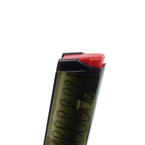 ETS - Polymer Magazin für Glock 43 - 9x19 mm - 12 Schuss - Carbon Smoke Serie - SMK-GLK-43-12