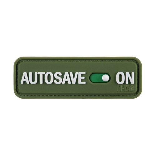 M-Tac - Moral Patch Autosave PVC - 3D - Olive - 51116701
