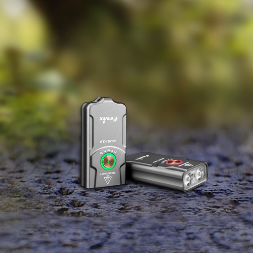 Fenix ​​​​- E03R V2.0 LED-Taschenlampe mit 400-mAh-Akku – 500 lm – Grau – E03R V2.0 Grau