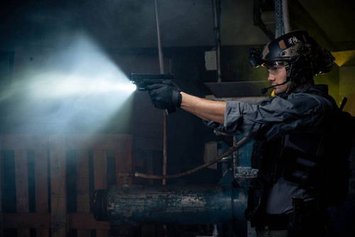 Olight - Waffenlicht mit Laservisier BALDR RL MINI - 600 lumens - Black